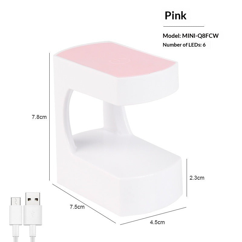 Mini UV LED single-finger nail lamp