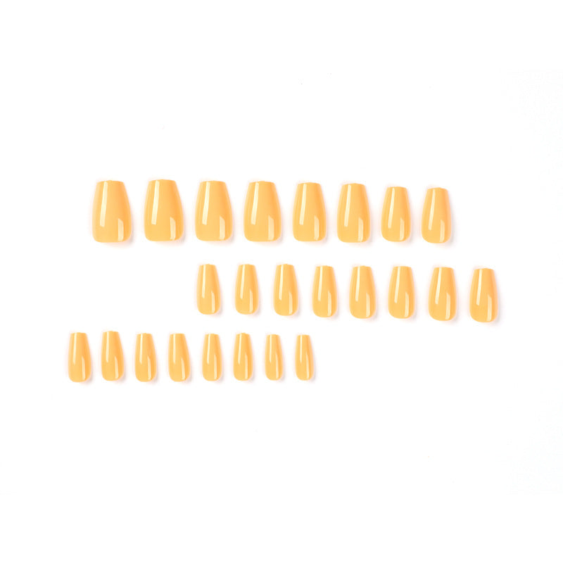 Sunlit Ballet short yellow press-on nails, alternate view 2