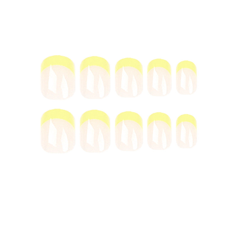 Sunny French yellow press-on nails, alternate view 5