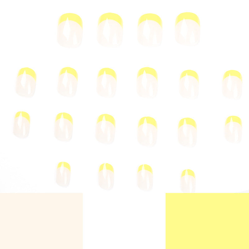 Sunny French yellow press-on nails, alternate view 4