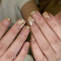 Butterfly Bloom short square press-on nails