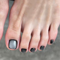 Midnight Cat Eye press-on toenails