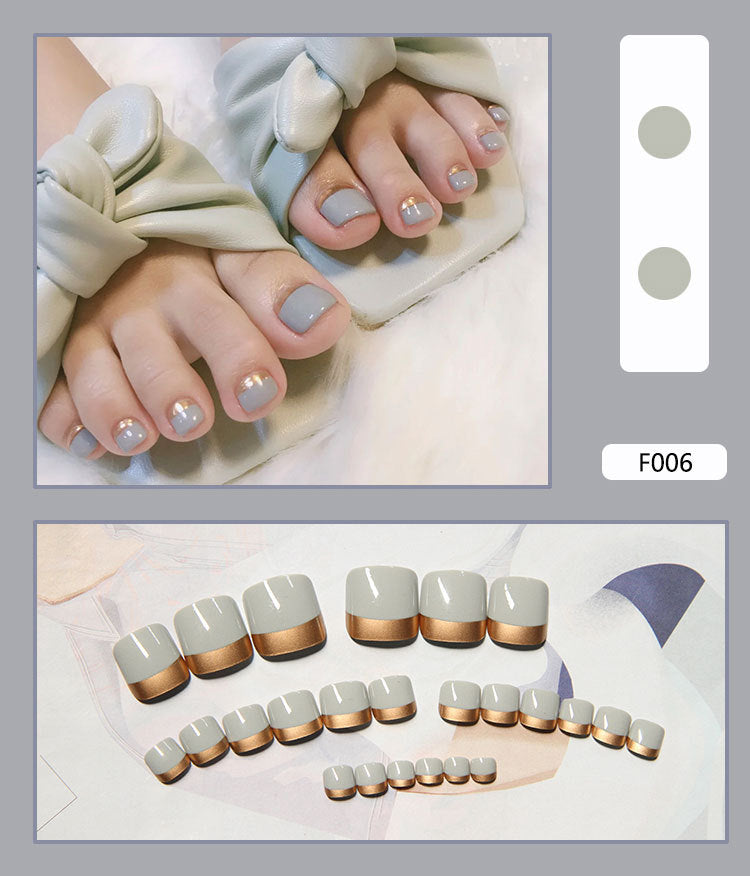 Pedicure Essentials press-on toenail collection