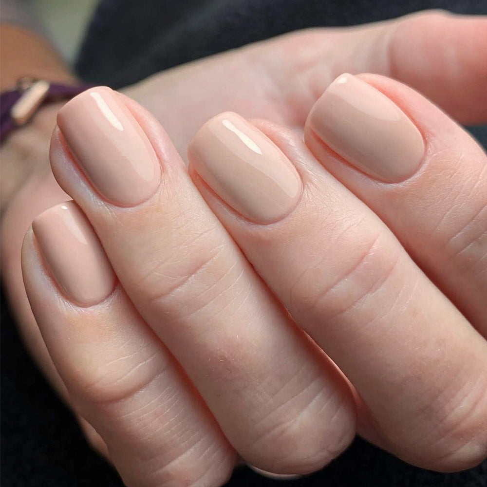 Solid Color Short Square press-on nail collection