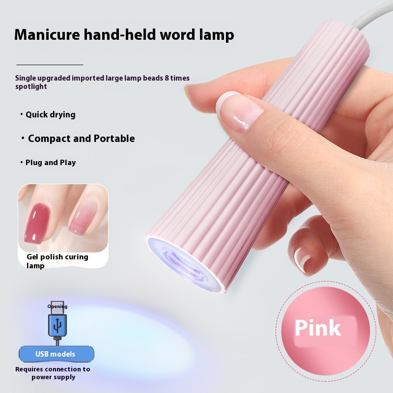 Mini handheld LED nail lamp for gel nails
