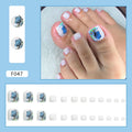 3D Butterfly press-on toenails