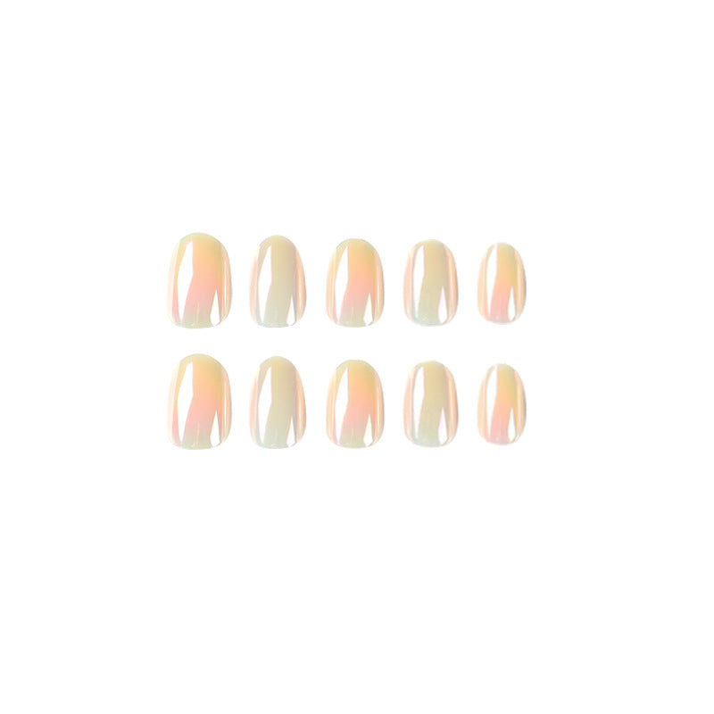 Aurora Edit iridescent press-on nails