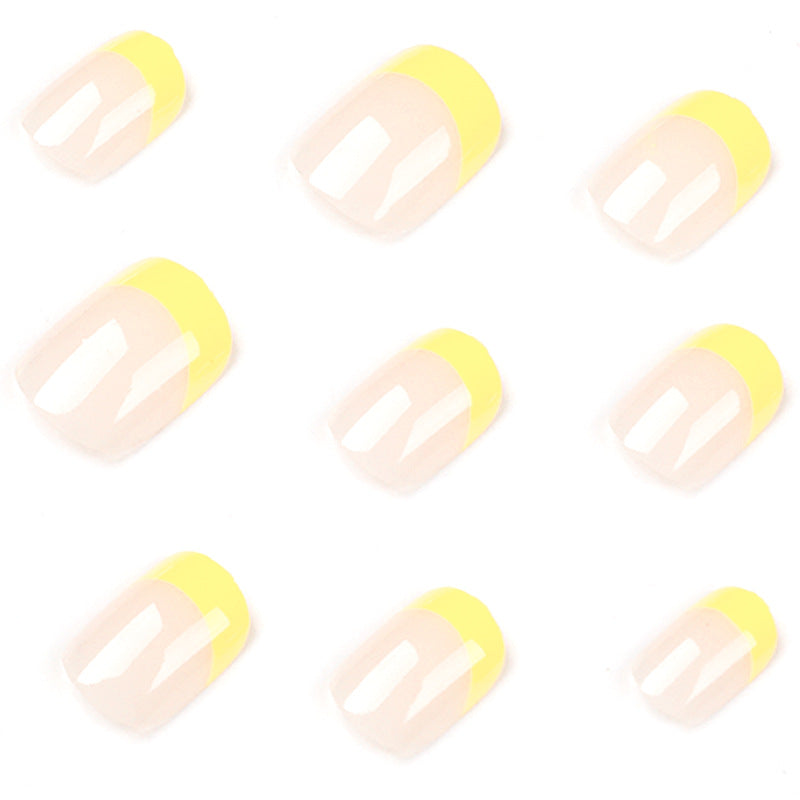 Sunny French yellow press-on nails, alternate view 3
