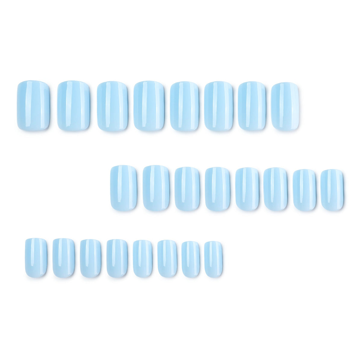[PRICING/SOURCING HOLD] Solid Blue Square Press-On Nails