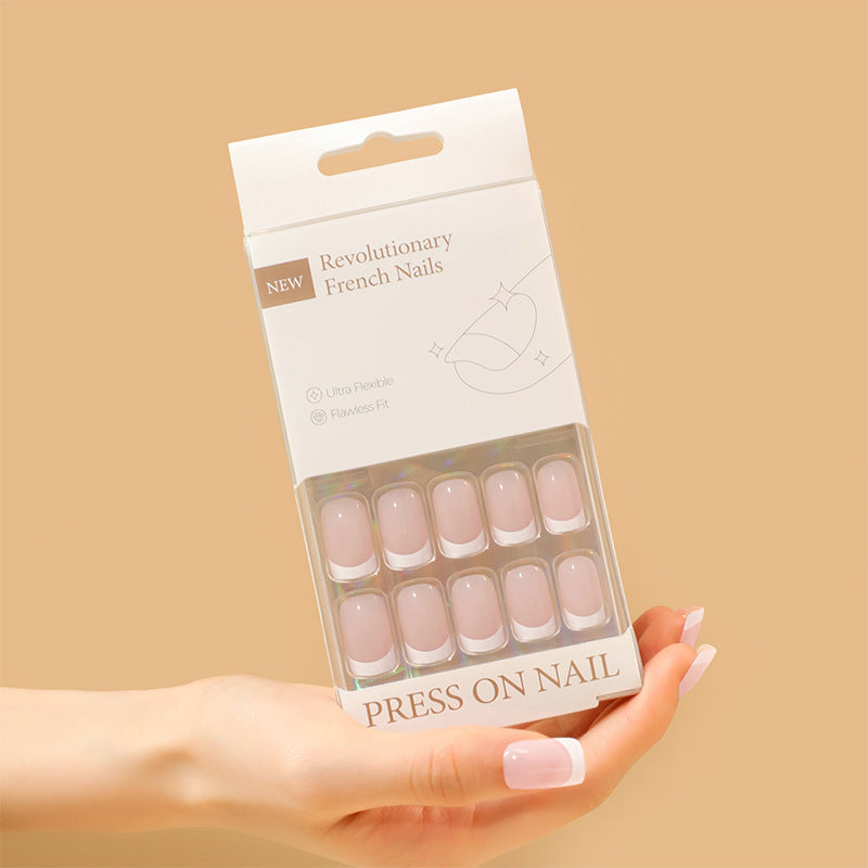 Modern French Wide Fit press-on nail set
