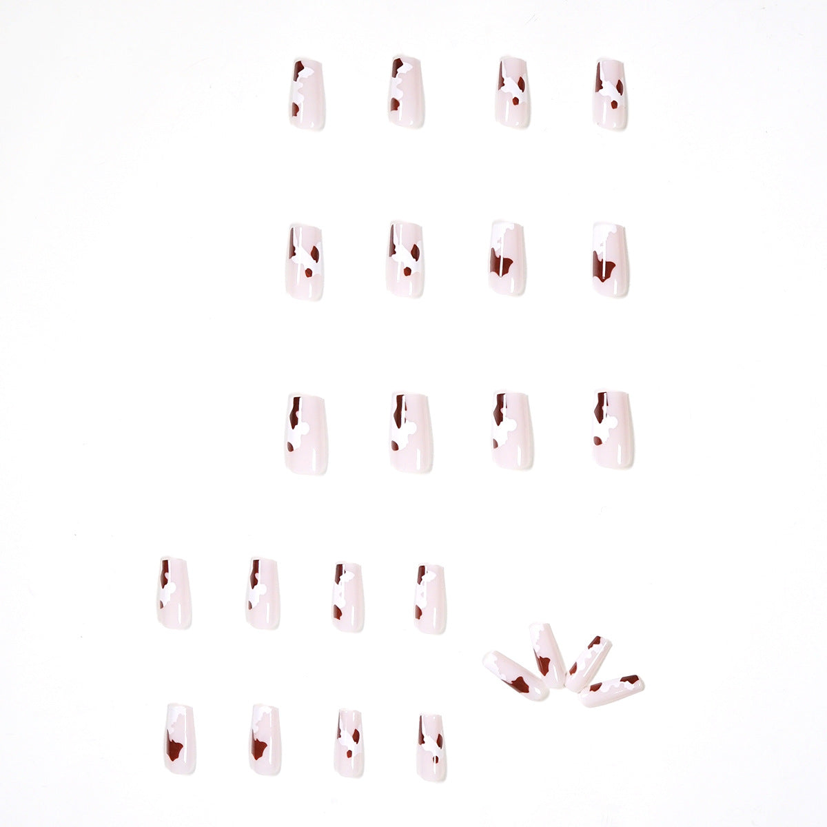 Cream Mocha neutral press-on nails