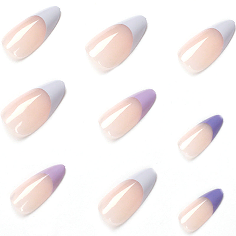 Taro French purple press-on nails, alternate view 3