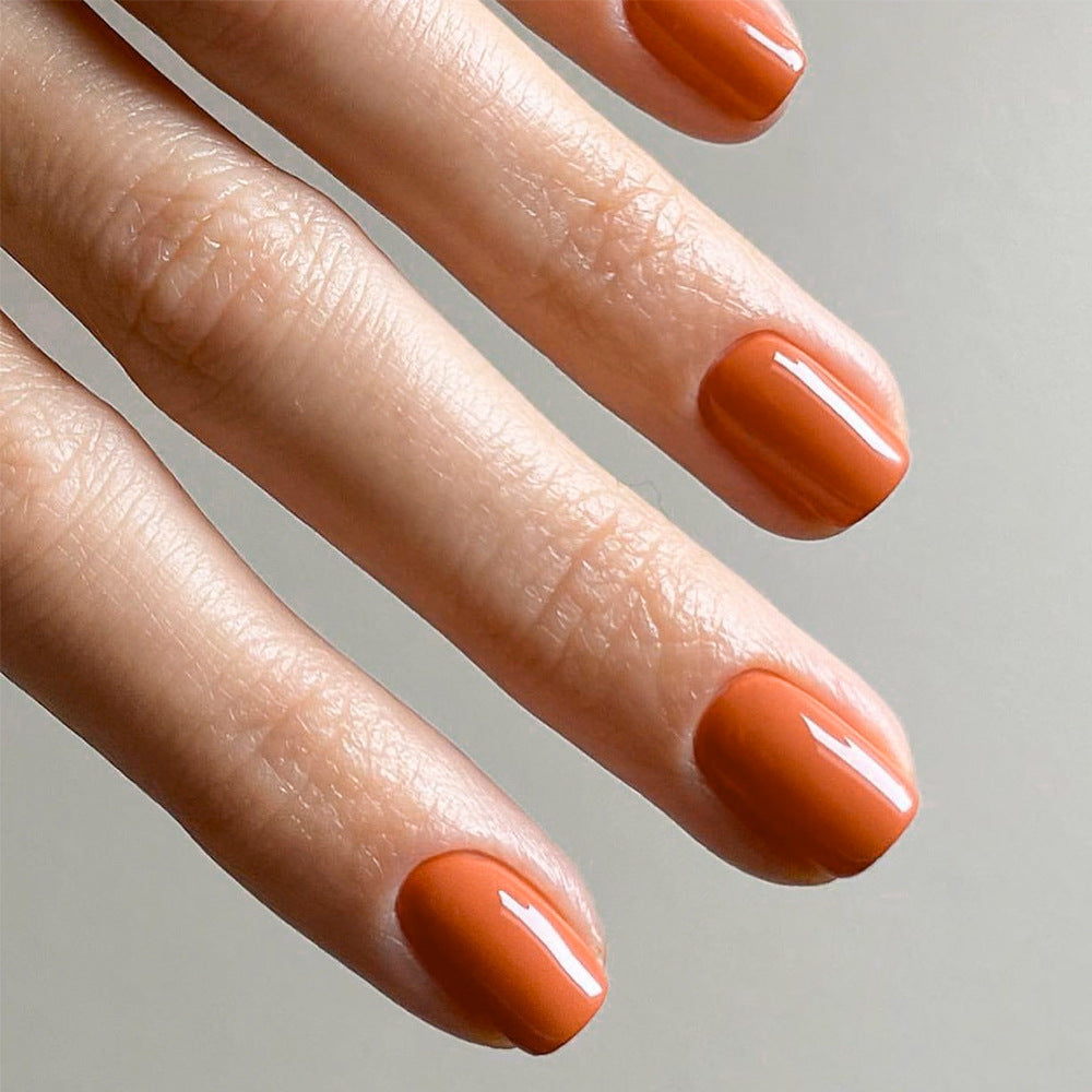 Solid Color Short Square press-on nail collection