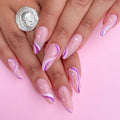 Wave Point pointed press-on nails