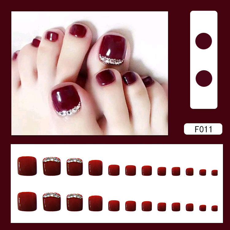 Pedicure Essentials press-on toenail collection