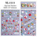 Snowman Holiday 5D nail stickers, alternate view 8