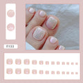 Warm Aurora white press-on toenails, alternate view 2