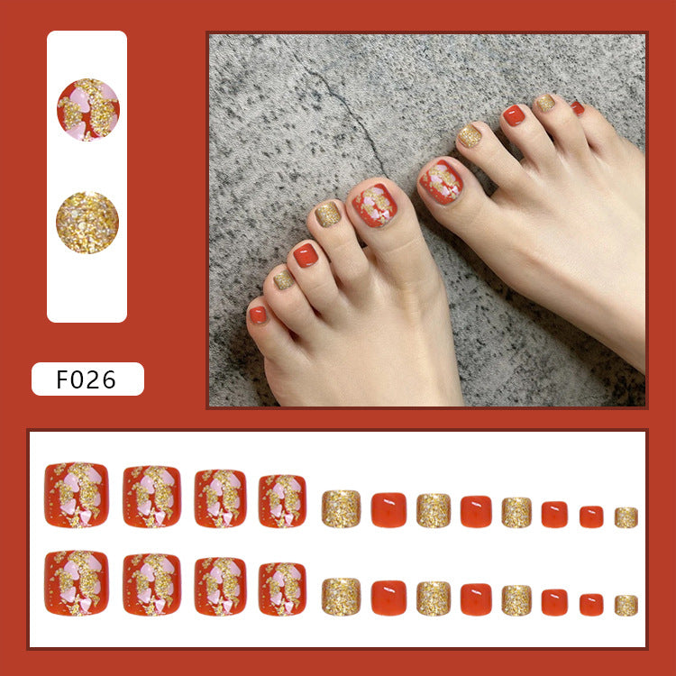 Pedicure Essentials press-on toenail collection