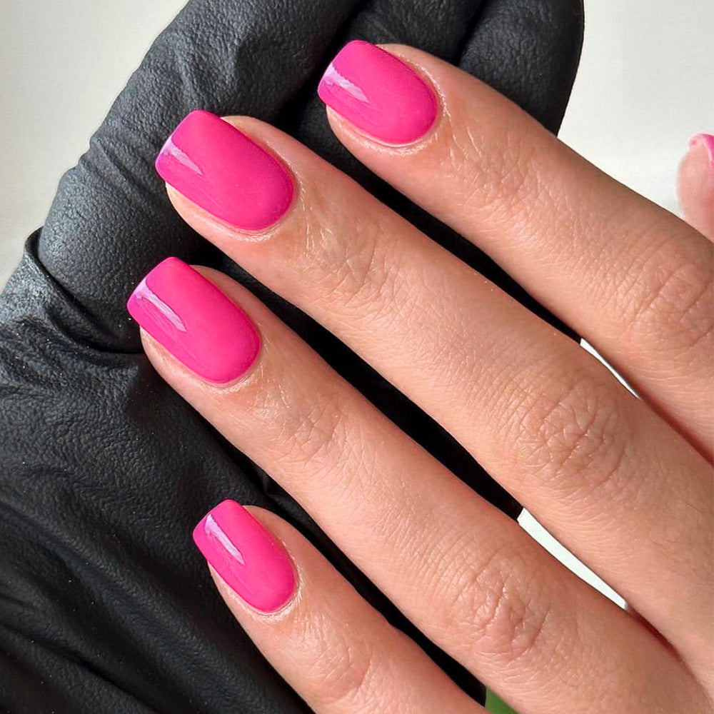 Solid Color Short Square press-on nail collection