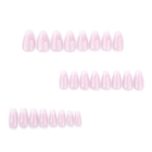Blush Fade Almond short press-on nails