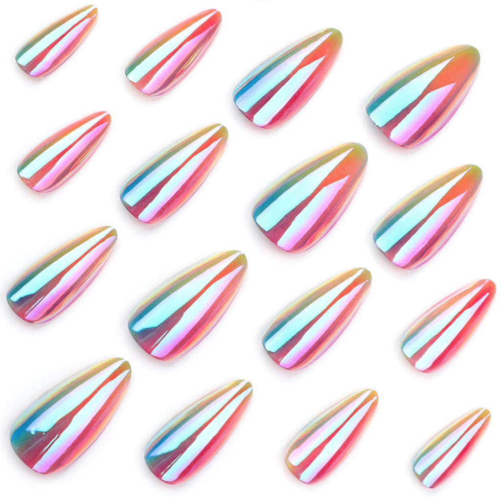 Color Pop short almond press-on nails