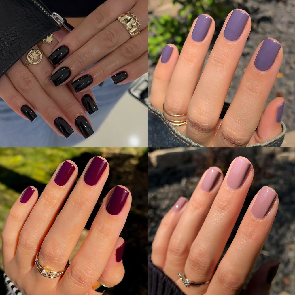 Classic Solid Short 24-piece press-on nail collection