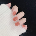 Cinnamon Nude short press-on nails