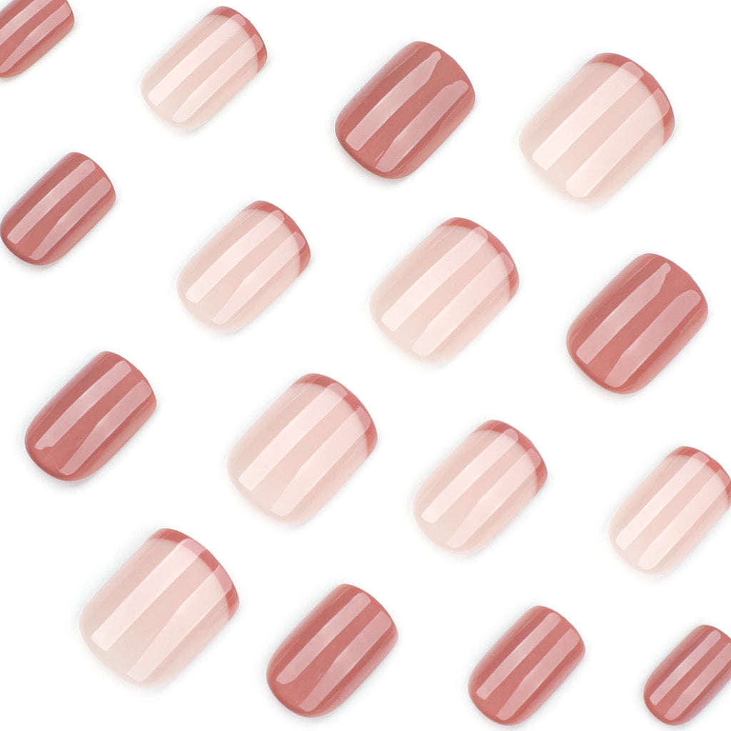 Modern French Square short press-on nails