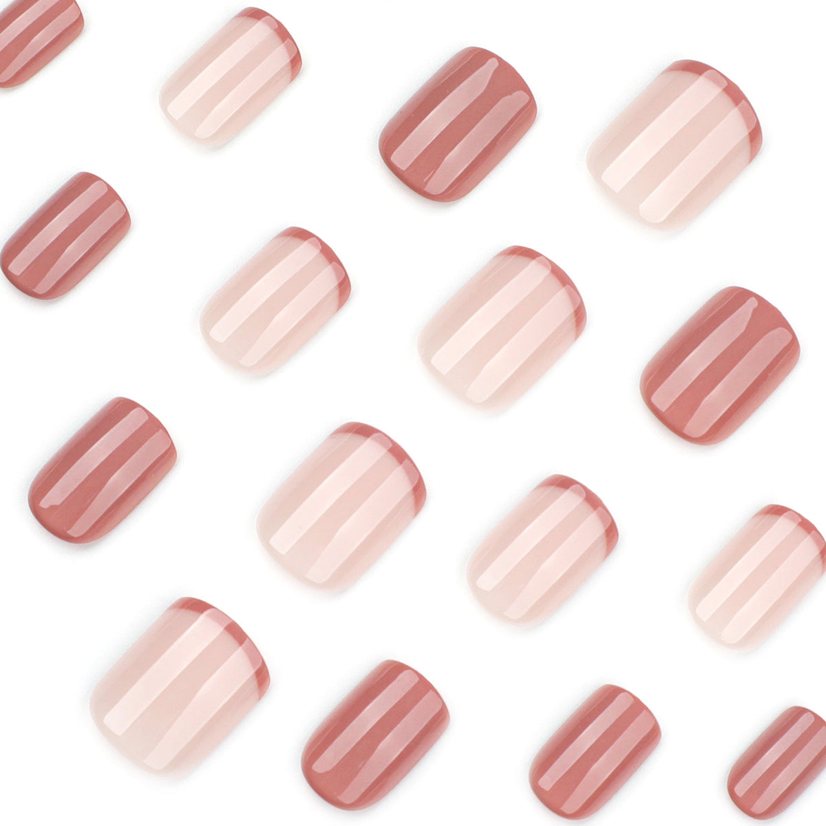 Modern French Square short press-on nails