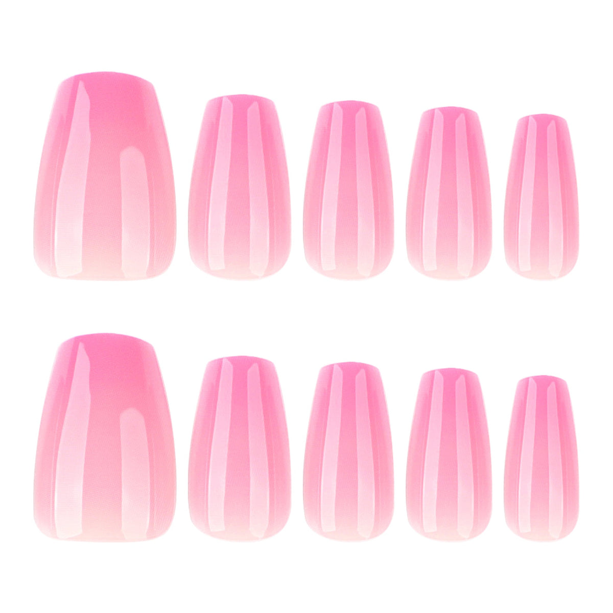 Rose Fade Ballet short press-on nails