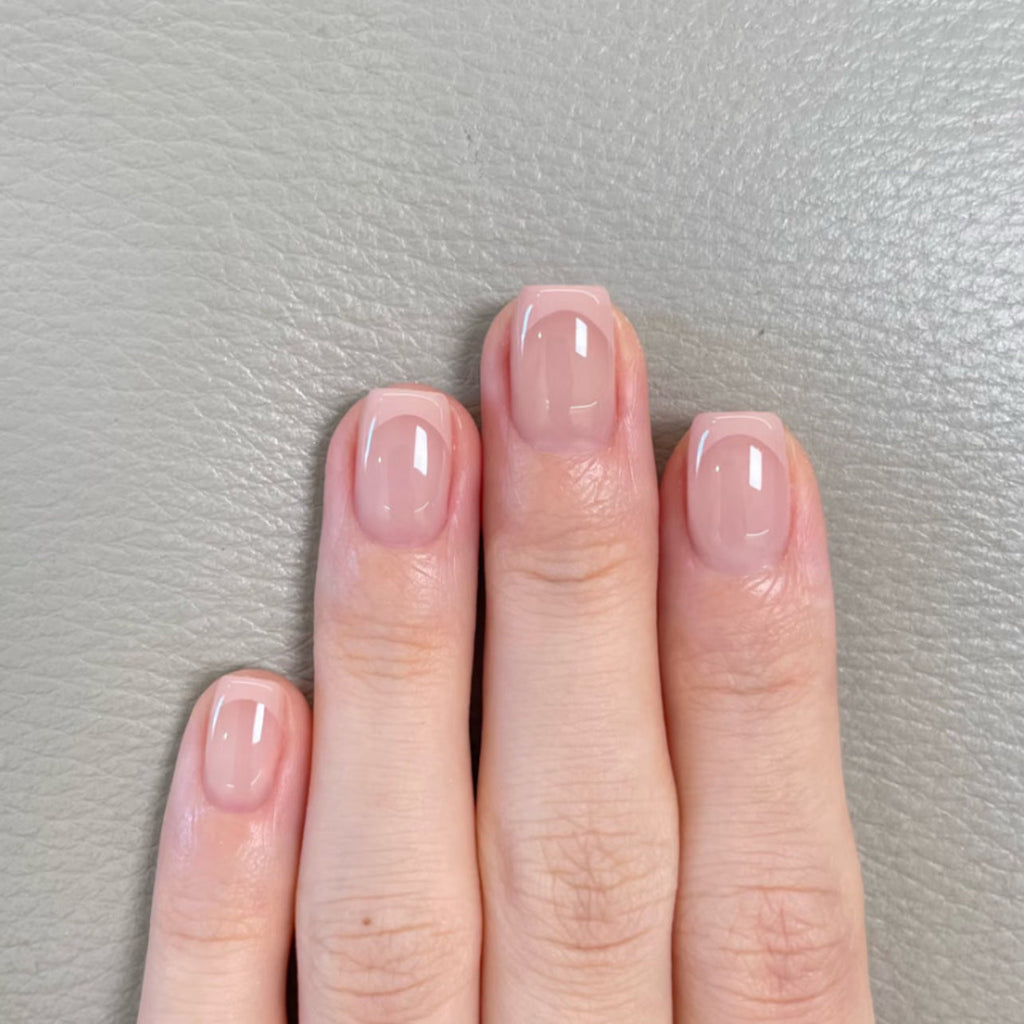 Rose French Square short press-on nails