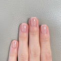 Rose French Square short press-on nails