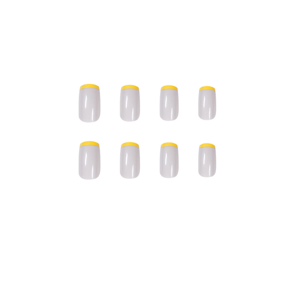 Golden Mustard French press-on nails