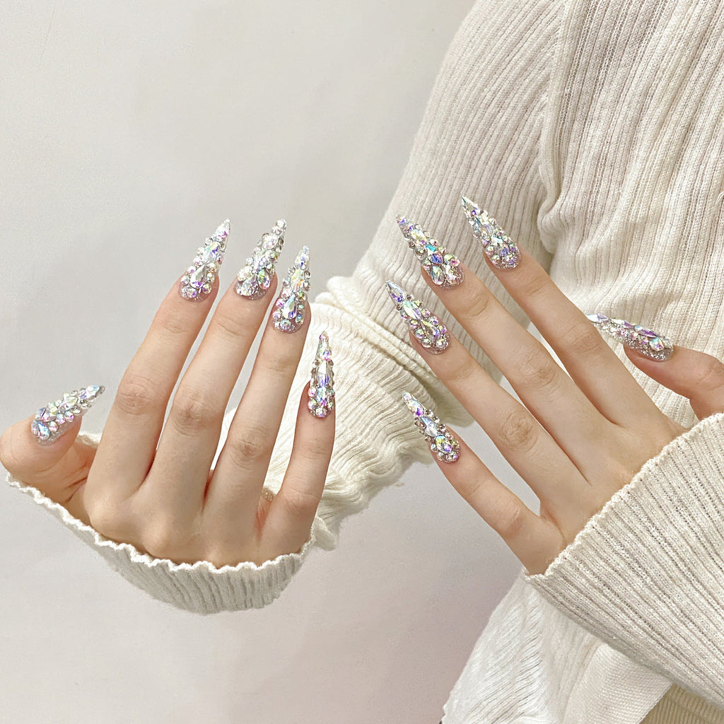 [PRICING HOLD] Cleopatra Crystal Explosion | Luxury Press-On Nails