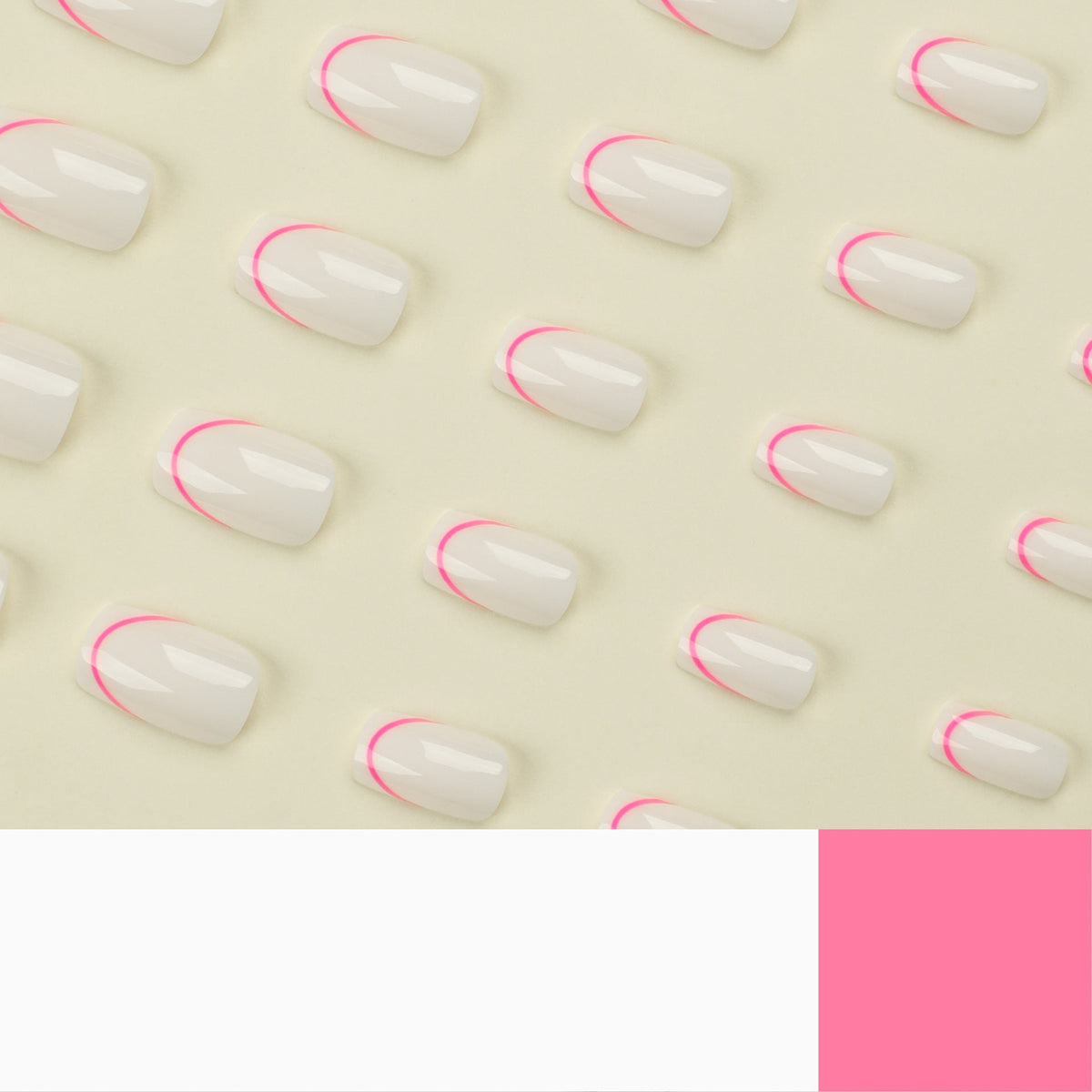 Clean Rectangle press-on nails