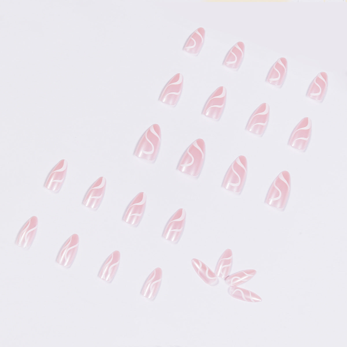 Pop Nude medium stiletto press-on nails