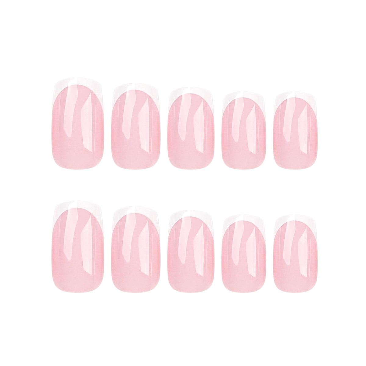 Modern French Square press-on nails