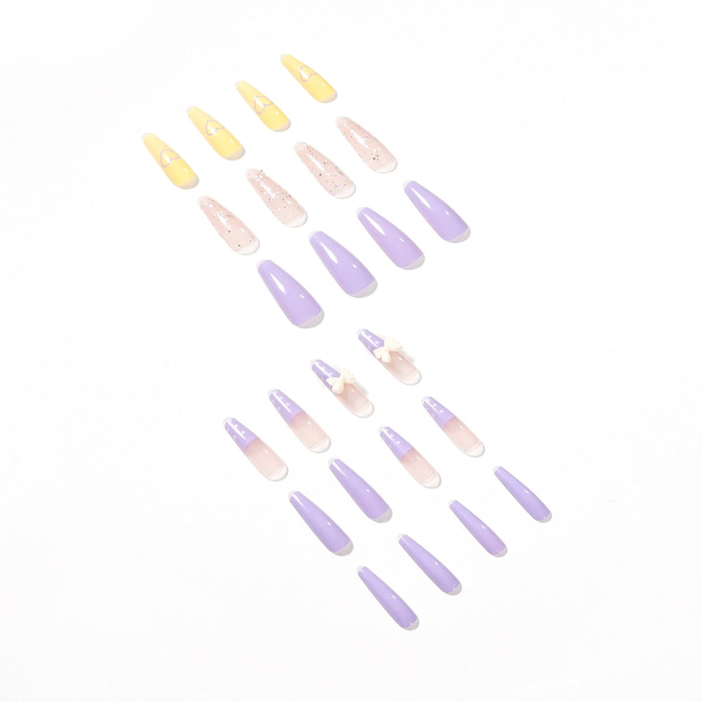 Taro Lilac purple press-on nails, alternate view 4