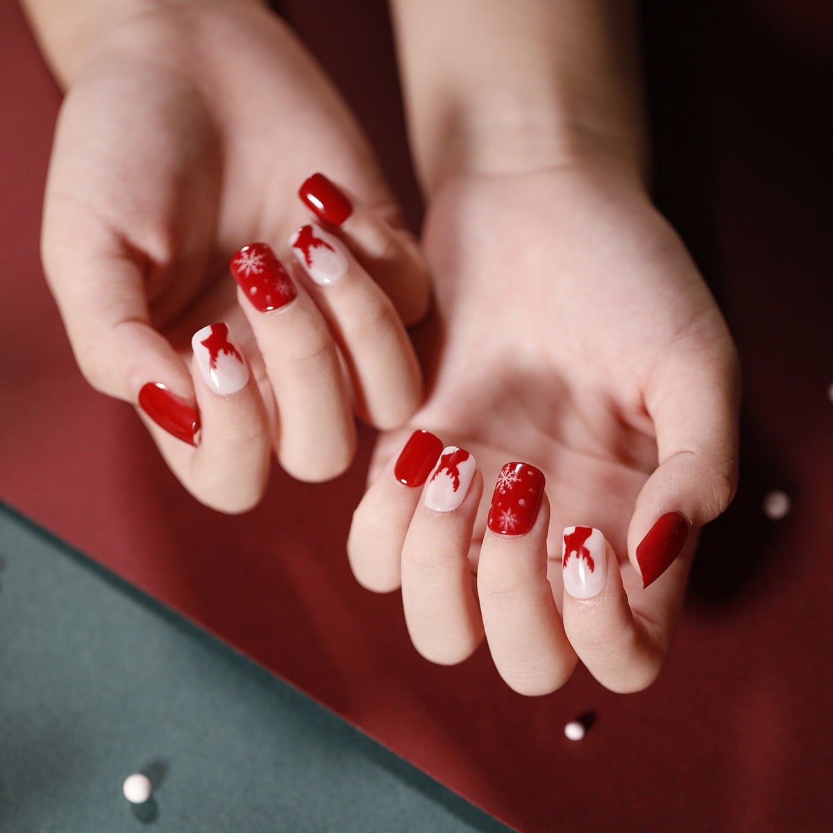 Holiday Nail Edit Christmas press-on nail collection