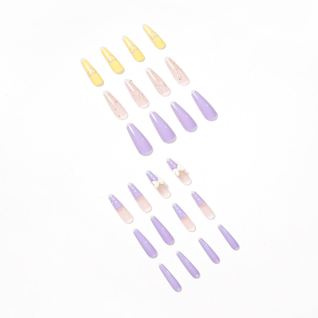 Taro Lilac purple press-on nails, alternate view 2