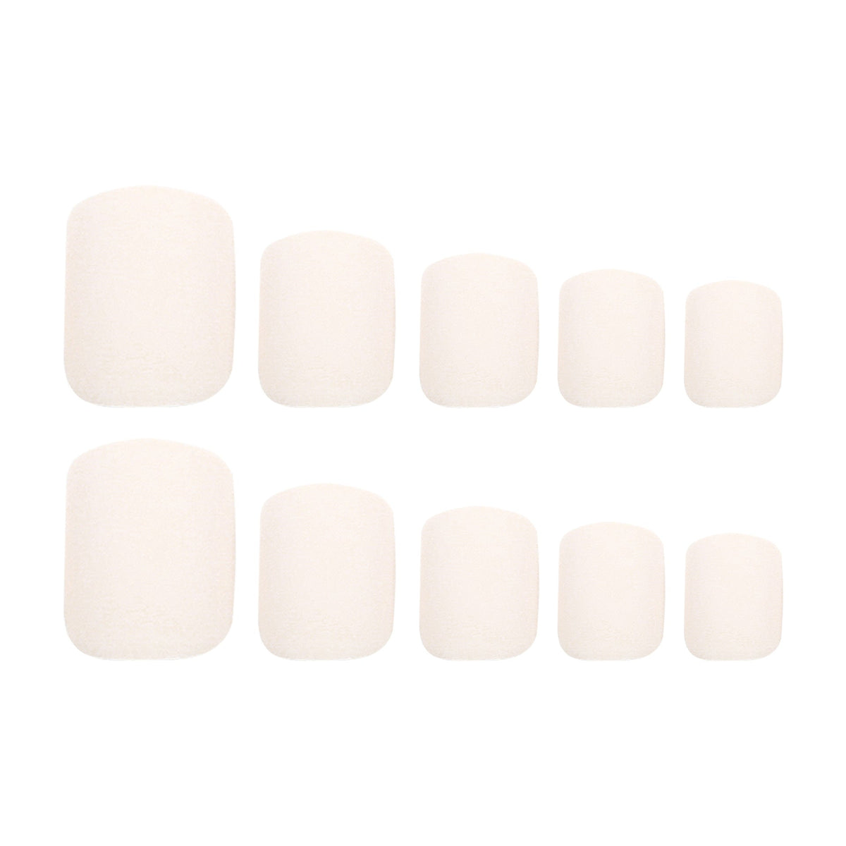 Frosted Solid Square press-on nail collection