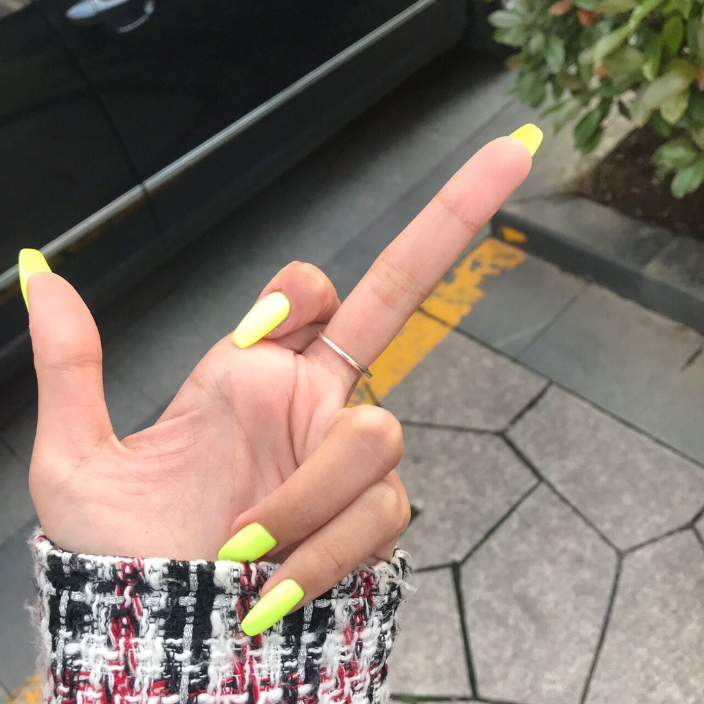 Matte Ballet short solid press-on nail collection