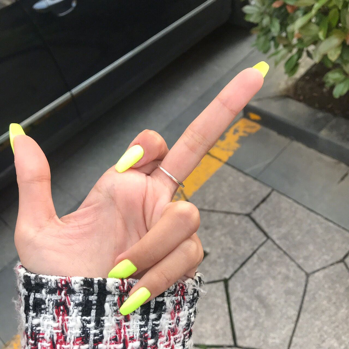 Matte Ballet short solid press-on nail collection