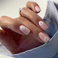 Summer White Blossom press-on nails
