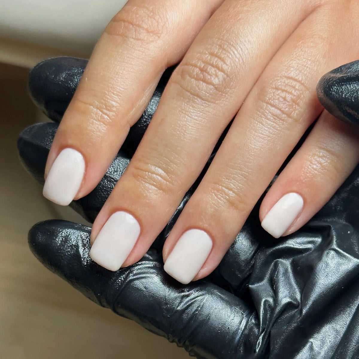 Classic Monochrome Square solid press-on nail collection