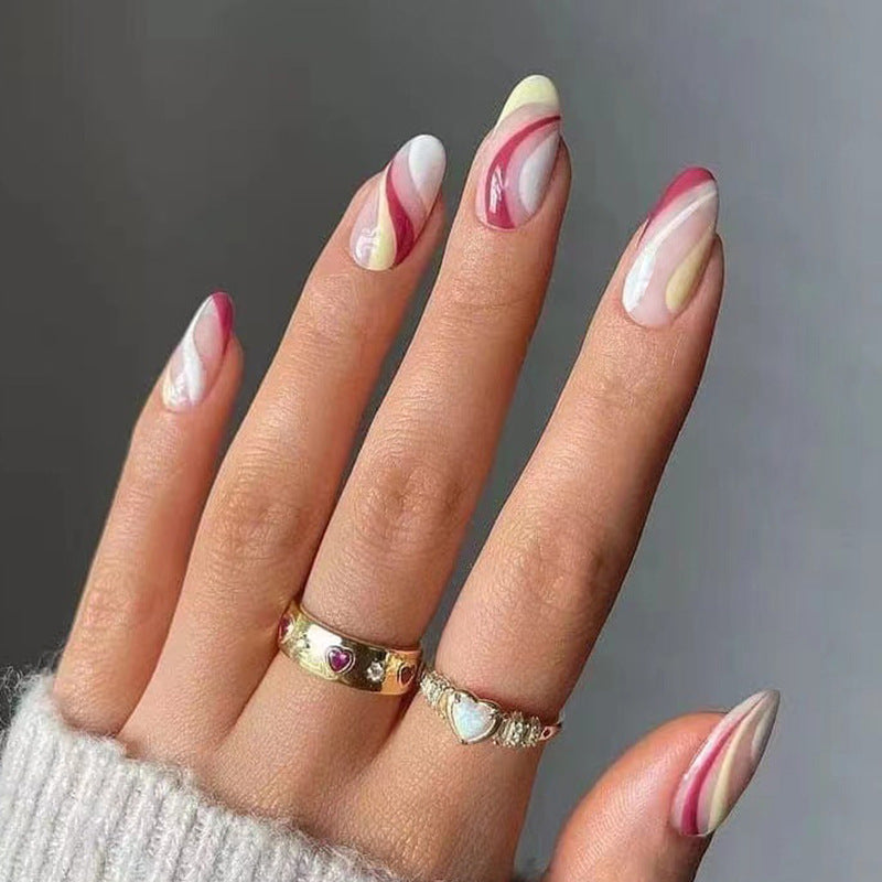 Classic French short press-on nails