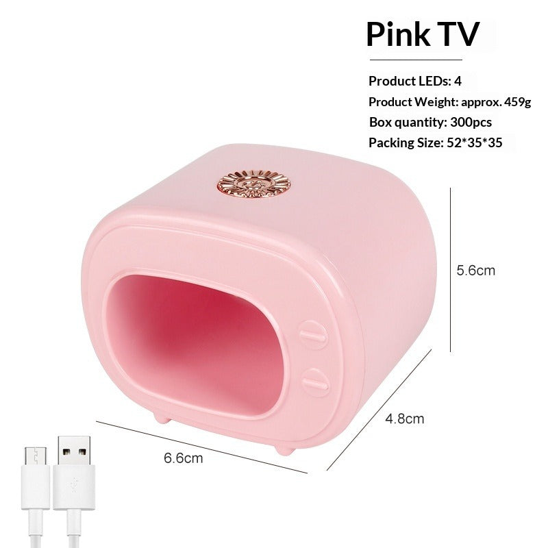 Mini UV LED single-finger nail lamp