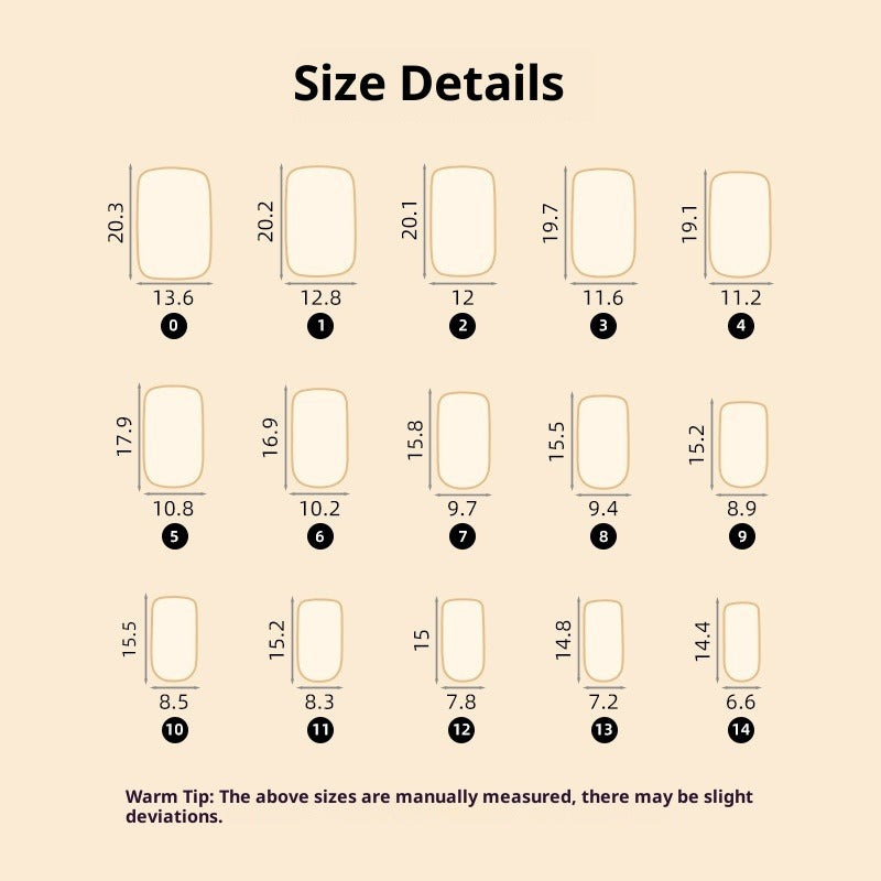 Modern French Wide Fit press-on nail set