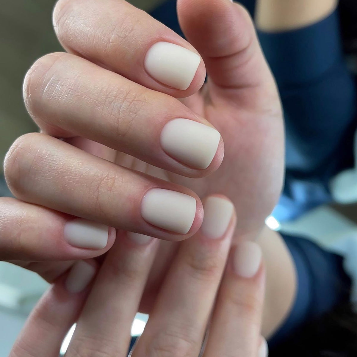 Frosted Solid Square press-on nail collection