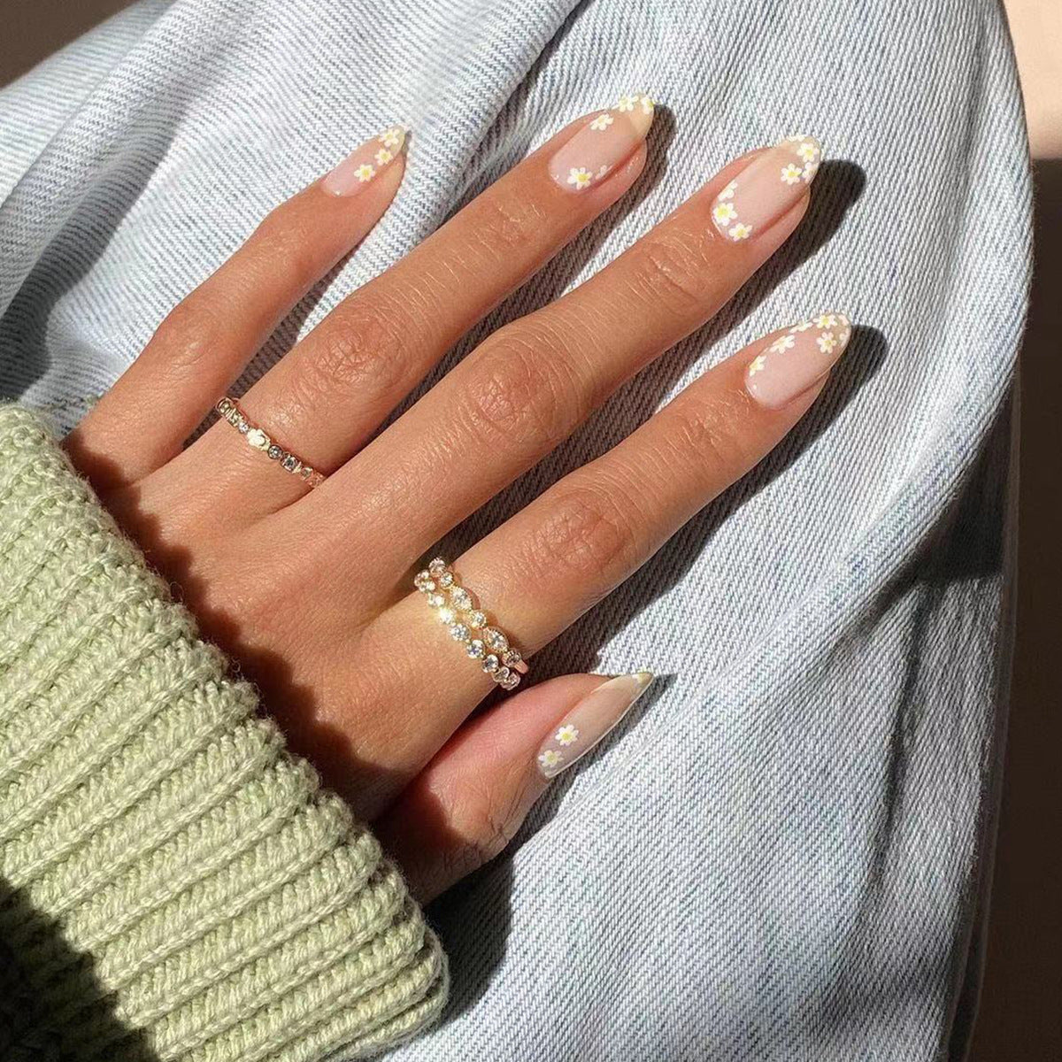 Petite Blossom floral press-on nails